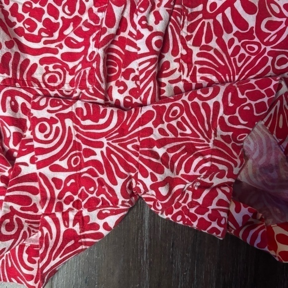 LOFT Red and White High Waist Shorts - Picture 11 of 11